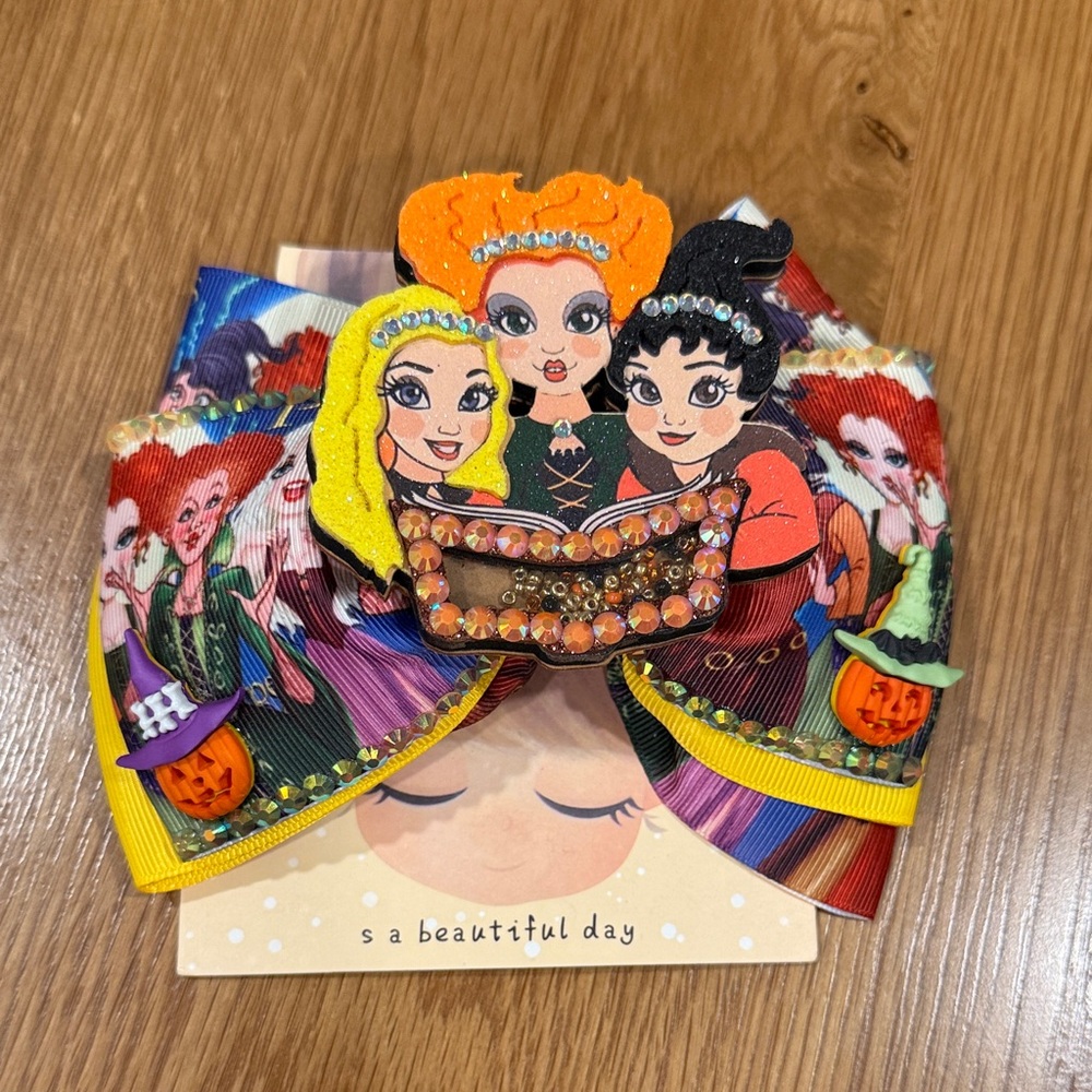 Colorful Hocus Pocus Hair Bow